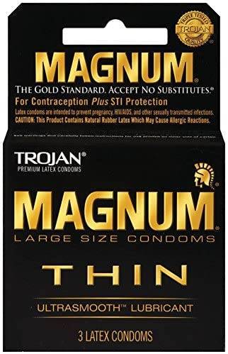 TROJAN MAGNUM THIN 3 Count