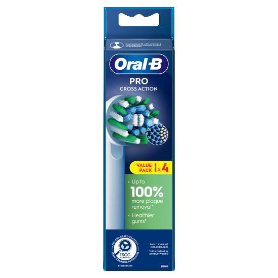 Oral-B Cross Action Toothbrush Heads (4 pack)