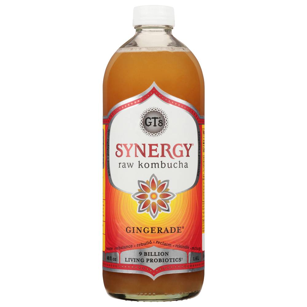 GT's Synergy Gingerade Raw Kombucha (48 fl oz)