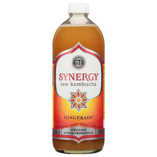 Gt's Synergy Gingerade Raw Kombucha (48 fl oz)