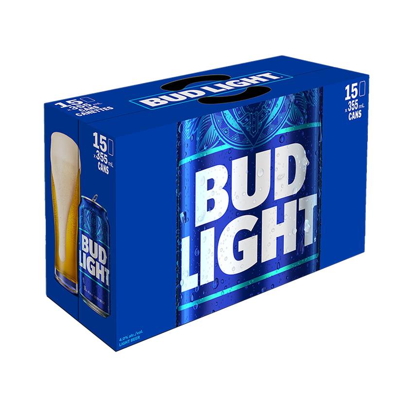 Bud Light  (15 Cans, 355ml)