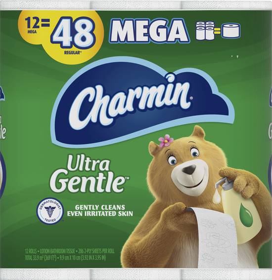 Charmin Ultra Gentle Mega Bathroom Tissue (12 rolls)