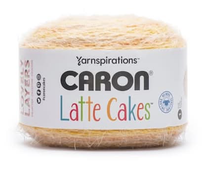 Caron Latte Cakes Yarn, 530 yd, Lemon Sponge (8.8 oz)