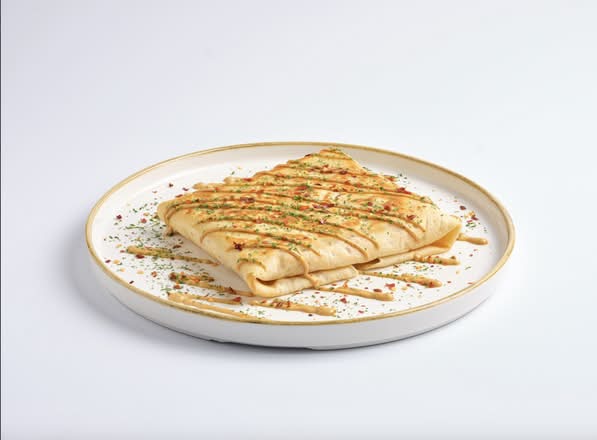 Spicy Veg and Hummus Crepe parcel