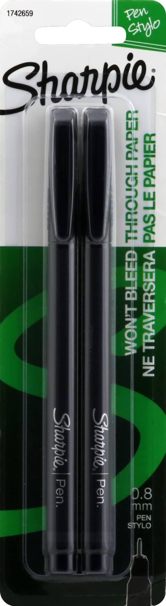 Sharpie Fine Black Pens ( 2 ct )