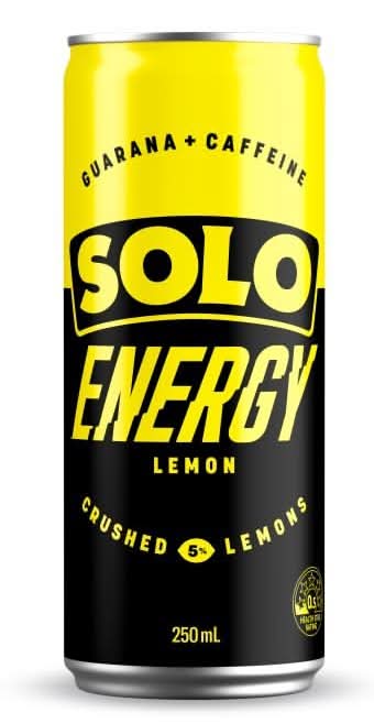 Solo Energy Lemon 250ml HOT PRICE $4 (SAVE $1.25)