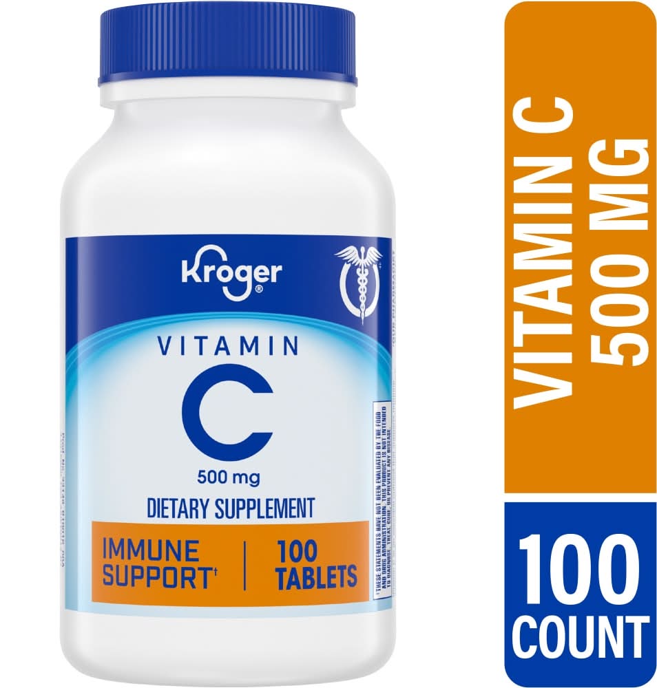 Kroger Vitamin C 500mg Dietary Supplement Tablets (100 ct)