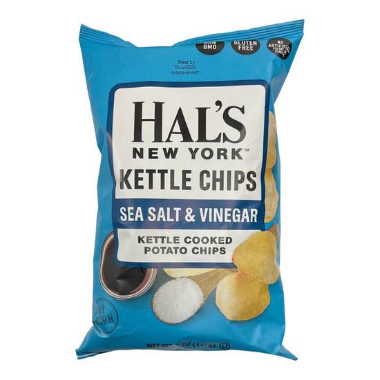 Hal's New York Sea Salt & Vinegar Kettle Chips