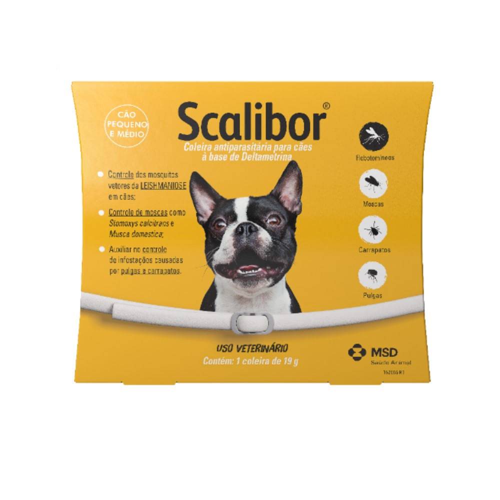 Intervet coleira anti parasitas scalibor para cães (48cm)