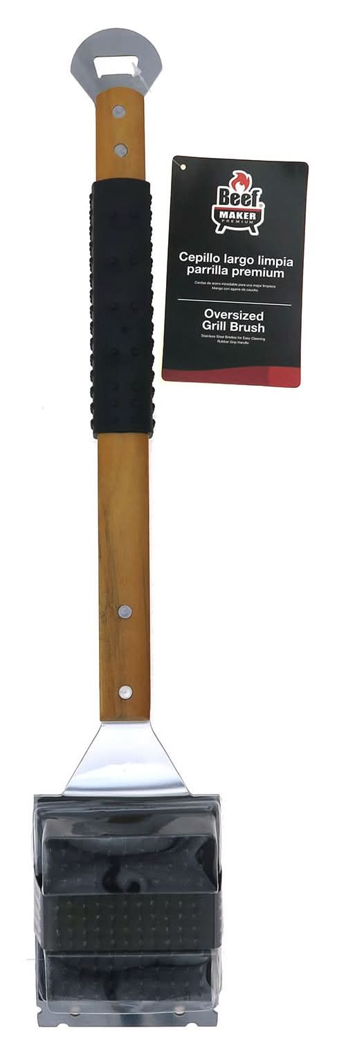 Beef Maker · Cepillo largo premium limpia parrilla
