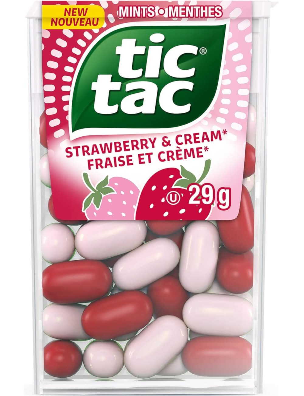Tic Tac Mint Candy, Strawberry-Cream (29 g, 60 ct)