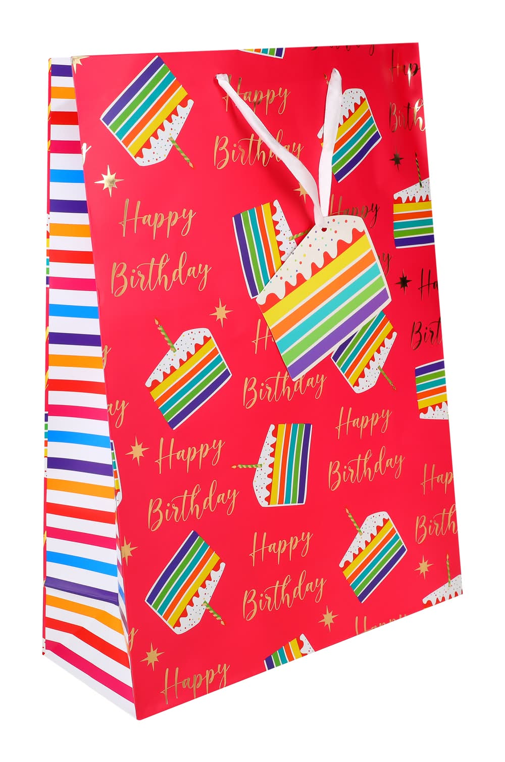 Jumbo Happy Birthday Gift Bag Cake Slices