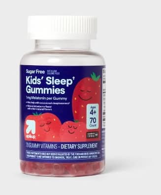 up&up Kids' Sleep Gummies Melatonin 1mg 4+ Years, Strawberry (70 ct)