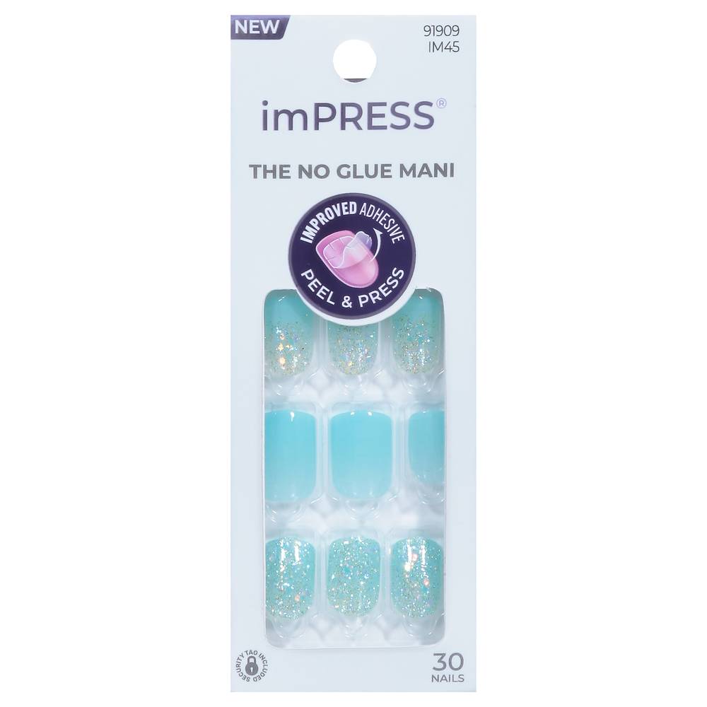 Impress Eternity Nails Short (blue)