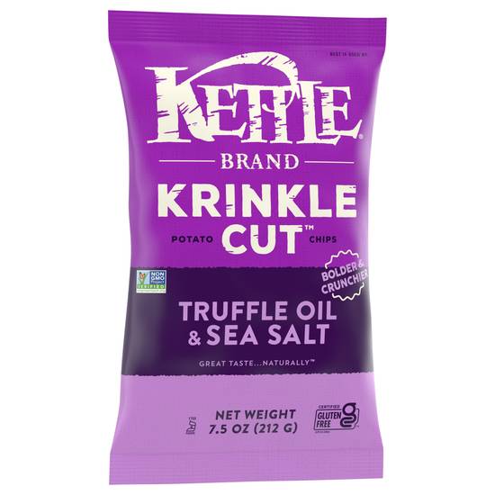 Kettle Brand Krinkle Cut Truffle Oil and Sea Salt Potato Chips