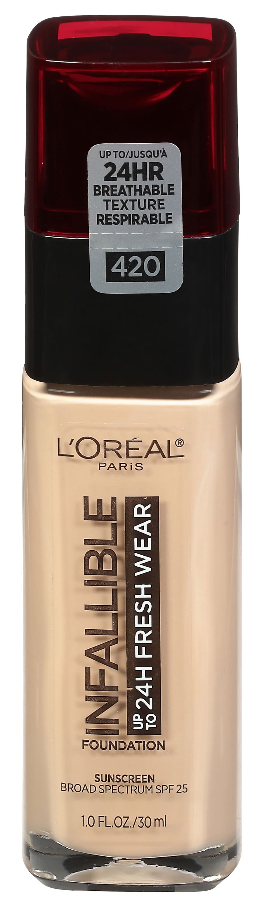 L'Oréal Infallible 24 Hr 420 True Beige Fresh Wear Foundation (1.1 oz)