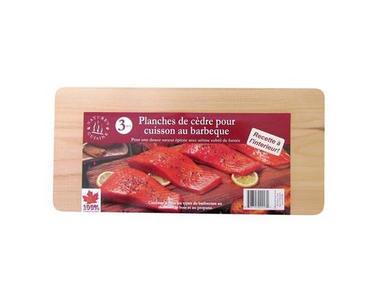 Nature's Cuisine · Planche de cèdre (3 un.) - Cedar grill plank (3 units)