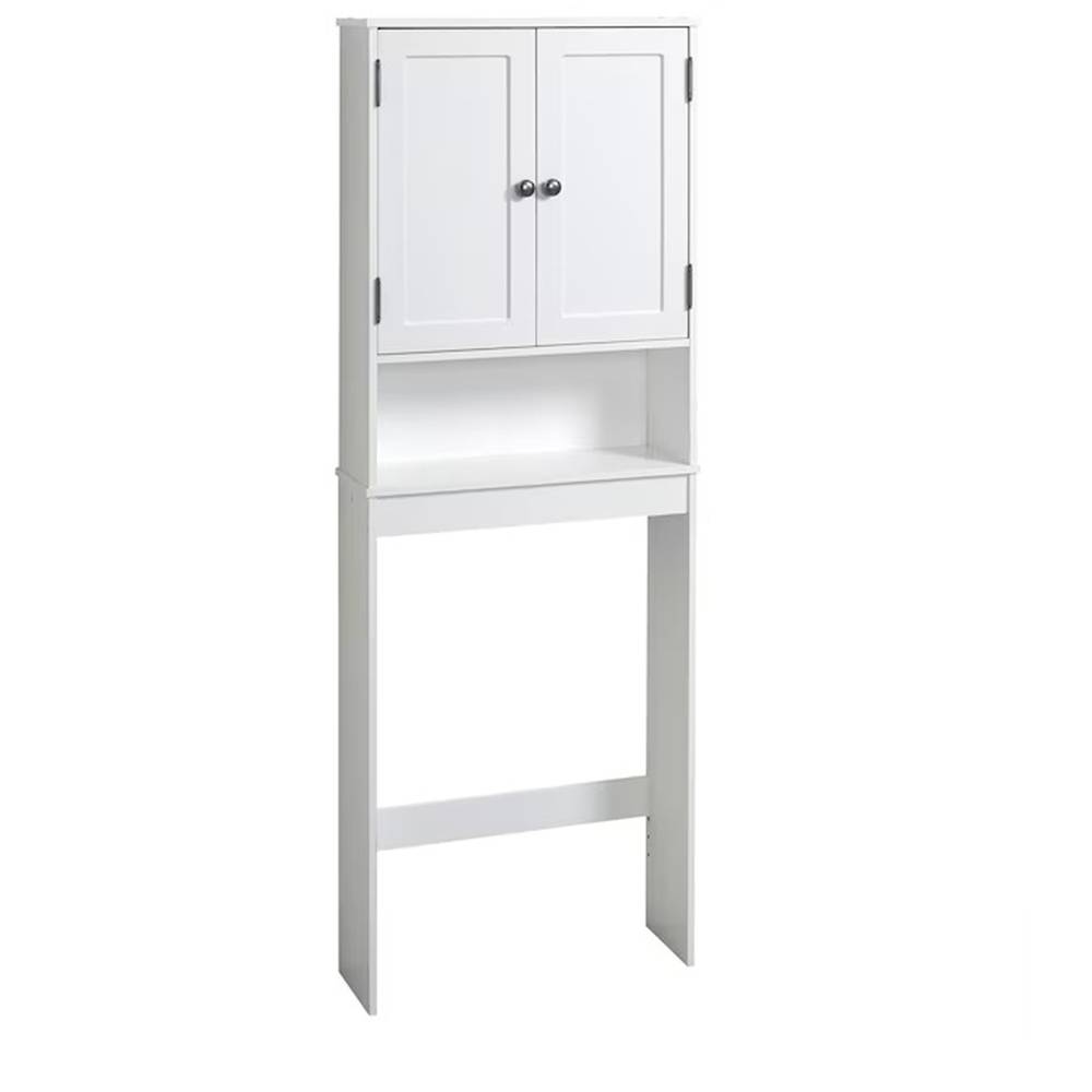 Style Selections 22.95-in x 64.25-in x 7.32-in White 3-Shelf Over-the-Toilet Storage | 6923WWMV