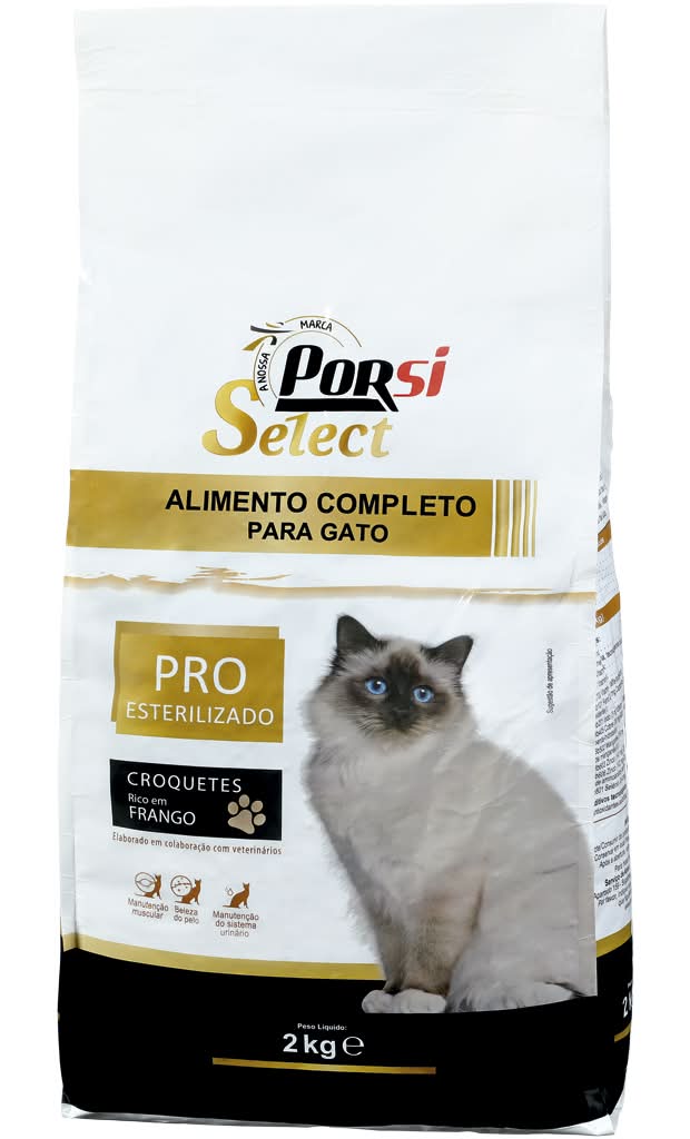 PorSi Select - Ração Seca para Gato Pro Esterilizado 2kg