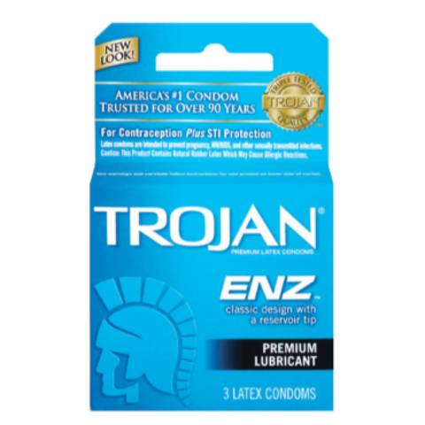 Trojan Enz Lube Condom 3 Pack