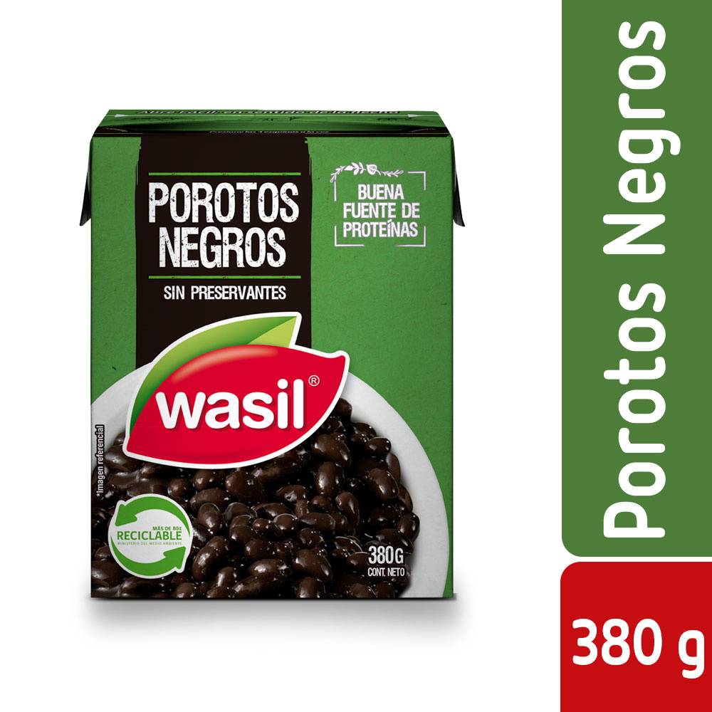 Wasil · Porotos negros (380 g)