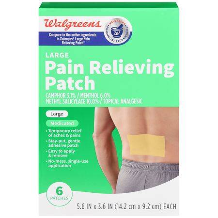 Walgreens Pain Relieving Patches Large