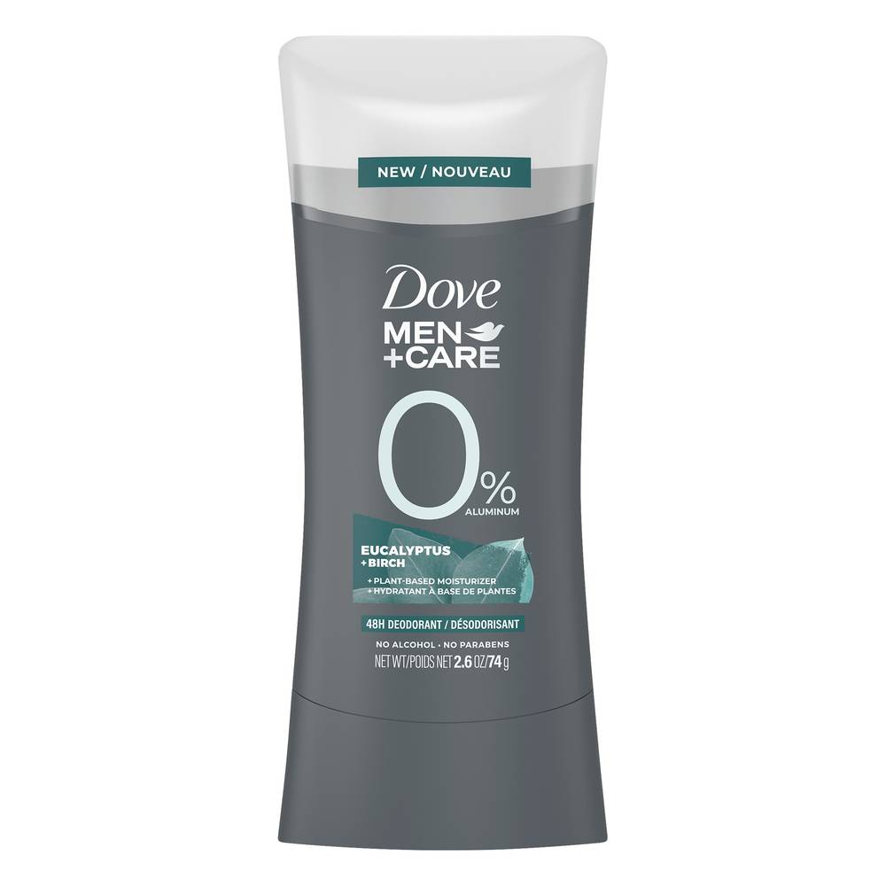 Dove Men + Care 0% Aluminum Eucalyptus & Birch Deodorant (2.6 oz)