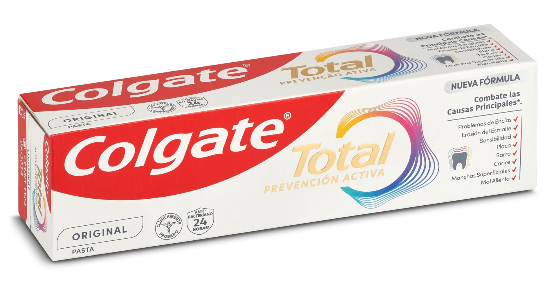 Pasta De Dientes Colgate Total Prevención Activa Original Tubo 75 Ml