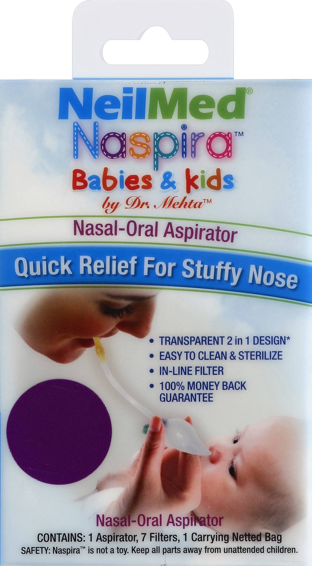 NeilMed Naspira Babies & Kids Nasal Oral Aspirator