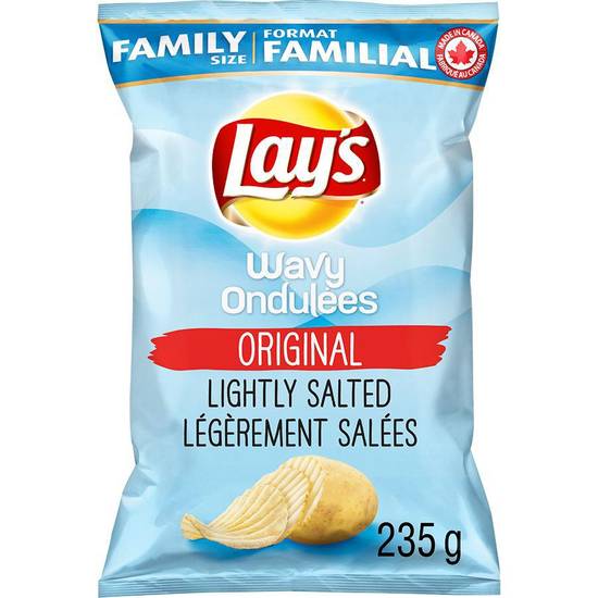 Lay's Wavy Original Lightly Salted Chips (235 g)