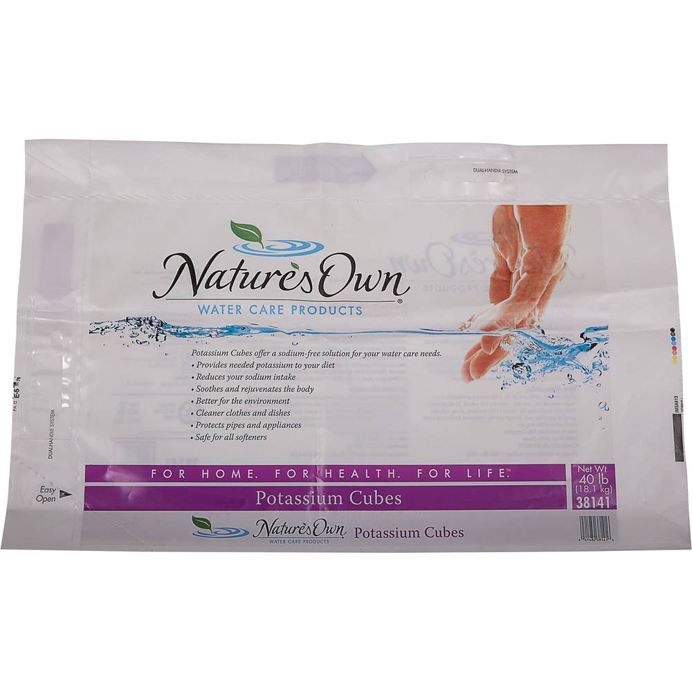 Nature's Own Potassium Cubes Water Softener (40 lbs)