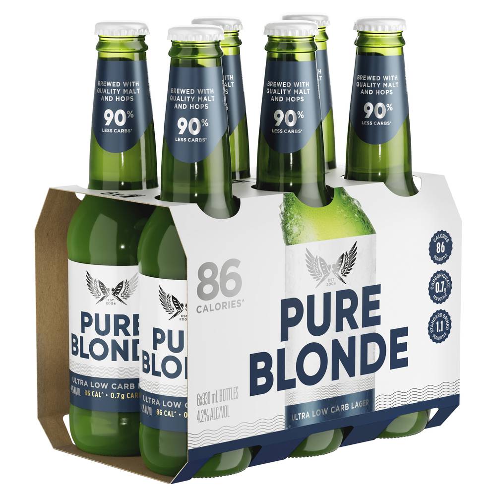 Pure Blonde Ultra Low Carb Lager Bottle Delivery Near Me Order Online