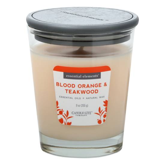 Essential Elements Blood Orange & Teakwood Candle