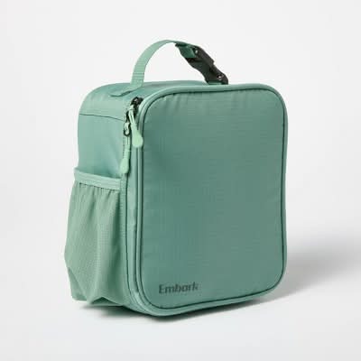 Embark Flip Down Square Lunch Bag 4 L, Sage Green