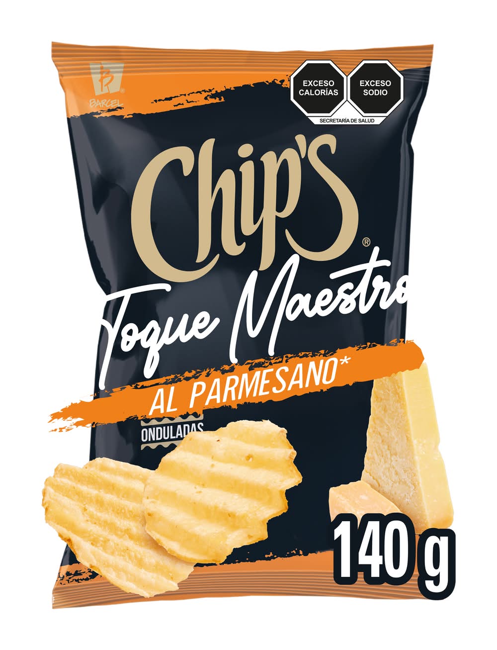 Chip's · Toque maestro papas fritas onduladas, parmesano (140 g)