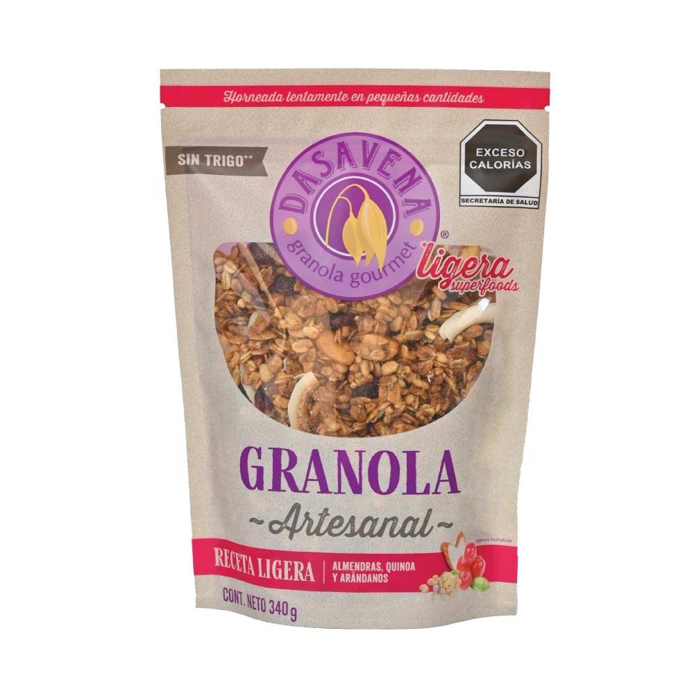 Dasavena granola artesanal receta ligera