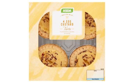 ASDA Egg Custard Tarts 4pk
