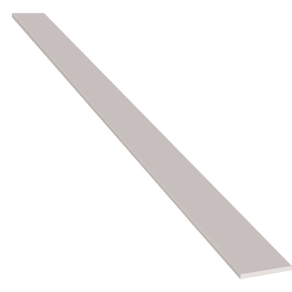 Msi Single Beveled Specialty 6 In. X 73 In. Polished Engineered White Marble Look Threshold Tile (6.09 Ln. Ft./Each)