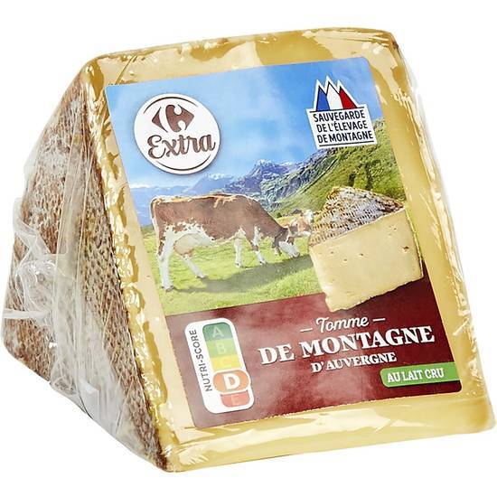 Carrefour Extra - Fromage tomme de montagne d'auvergne au lait cru