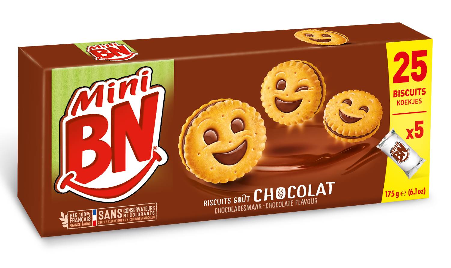 BN - Biscuits mini goût chocolat (175g)
