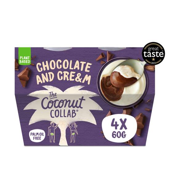 Coconut Collab Choc & Cream Pots x4