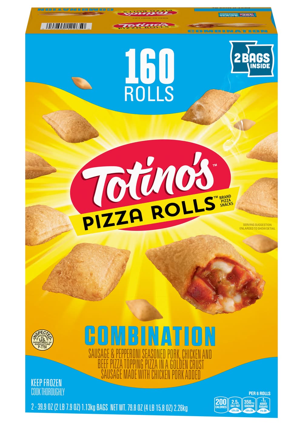 Totino's Combination Pizza Rolls (79.8 oz, 2 ct)