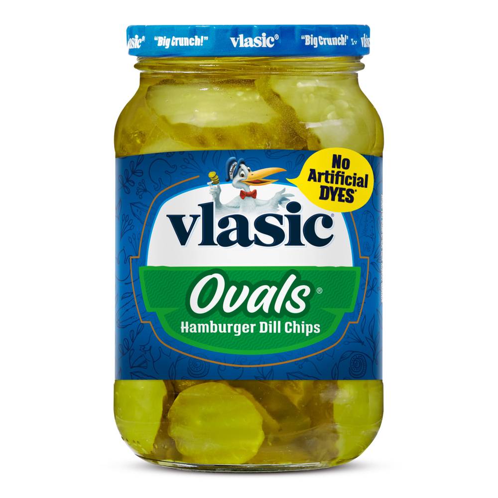 Vlasic Ovals Fresh Packed Hamburger Dill Chips