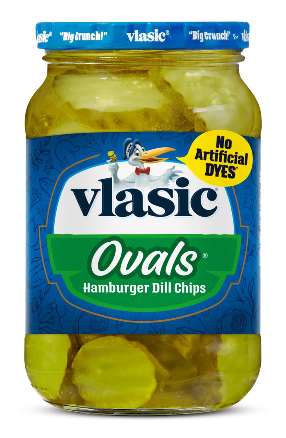 Vlasic Ovals Fresh Packed Hamburger Dill Chips (24 fl oz)