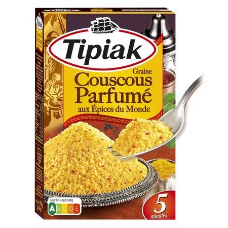 Couscous parfumé aux épices du monde TIPIAK - le paquet de 510g