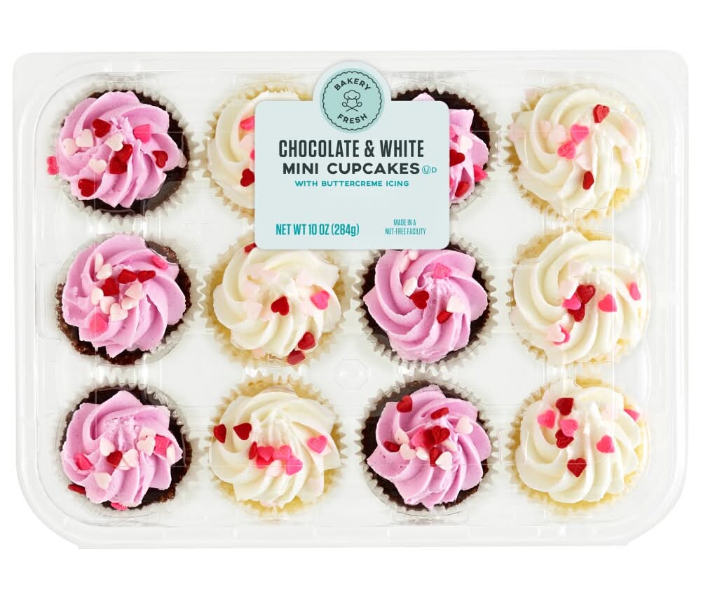 Bakery Fresh Mini Valentine’s Day Assorted Cupcakes