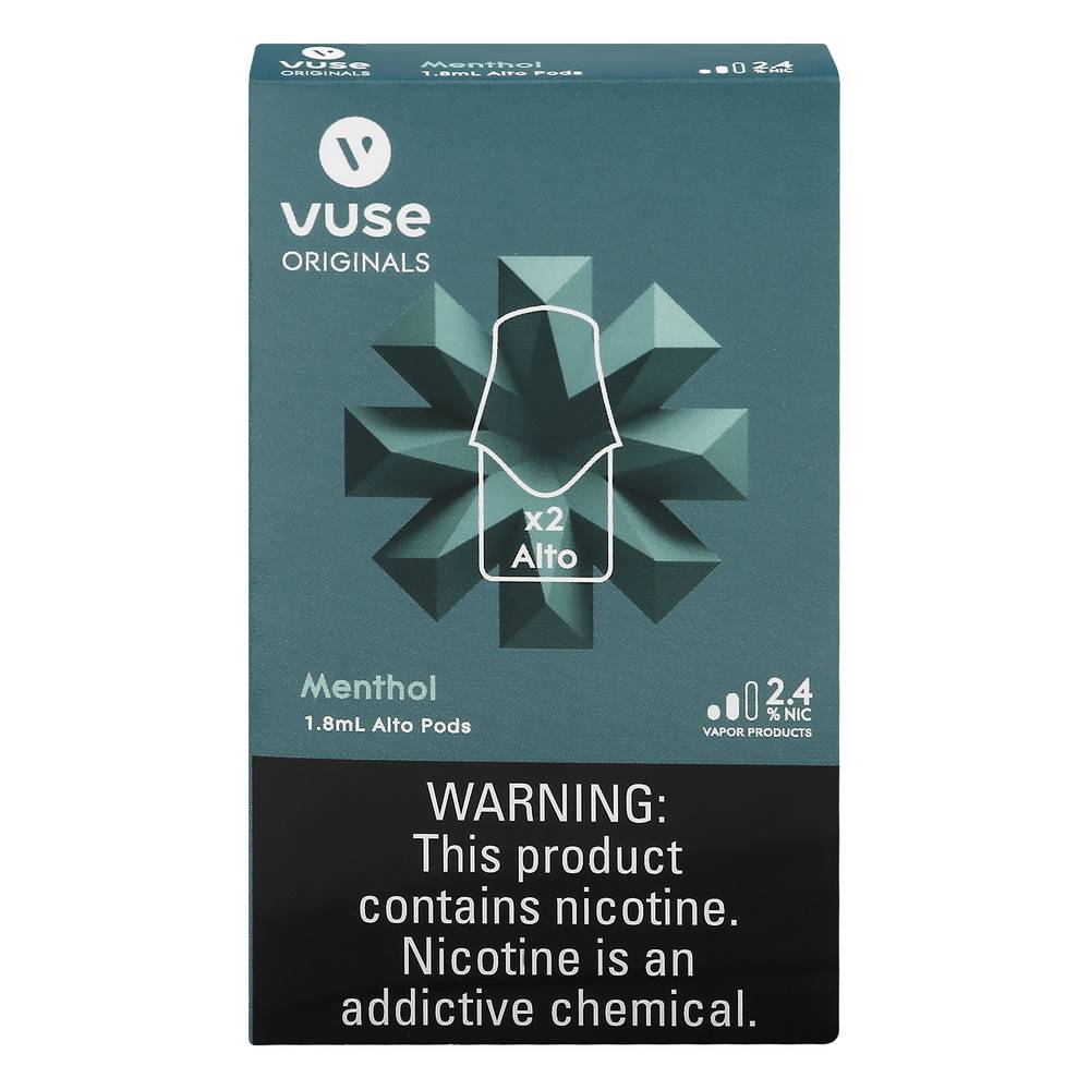 Vuse Menthol Alto Pods - Delivery in Under an Hour | Nicotine Treatments