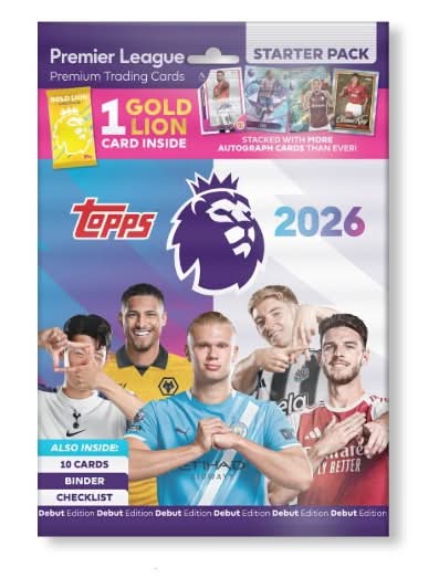 Premier League Assorted, Topps Premium Trading Cards Starter pack 2025/26