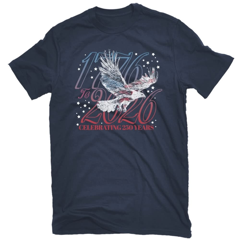 Women's Blue Light weight Knit Short sleeve Graphic Fourth of July T-shirt ( XL )