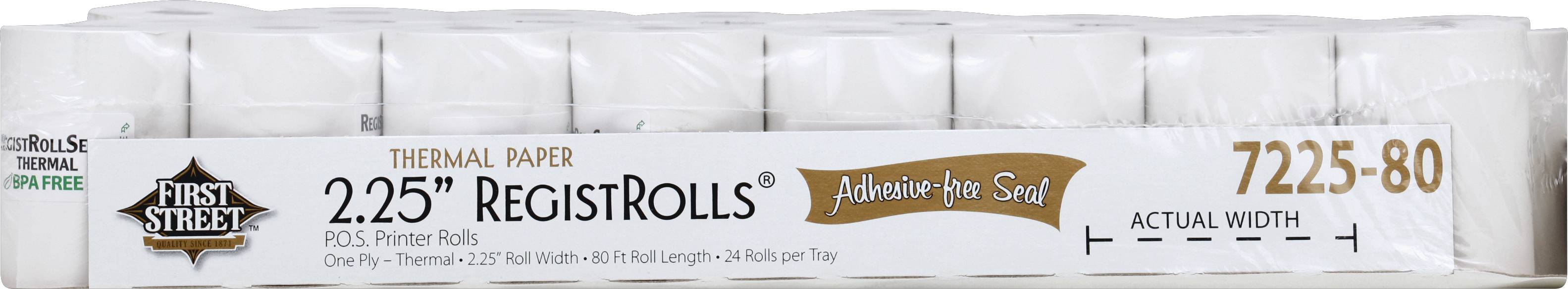 First Street Registrolls Thermal Paper, 2.25 Inches (24 ct)